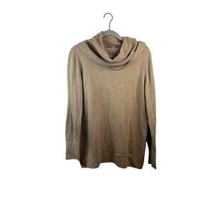 Loft Womens Brown Turtleneck Long Sleeve Sweater Size Large
